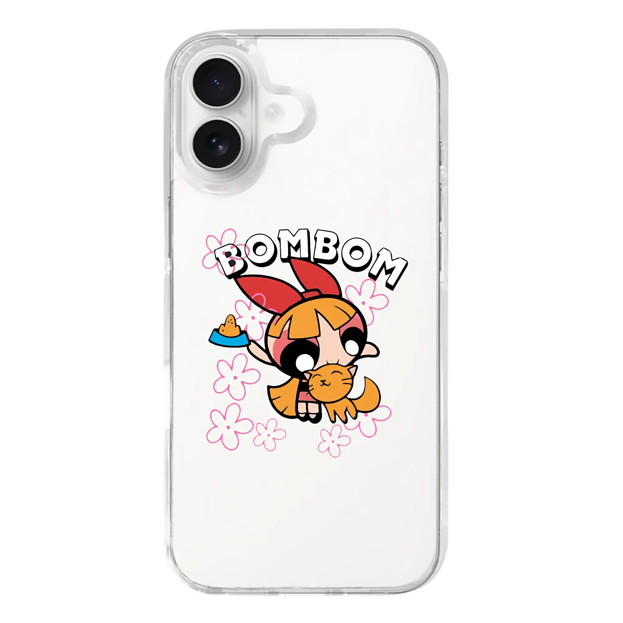 パワパフガールズ グッズ ブロッサム - iPhone 17シリーズ 透明スマホケース – 薄型・耐衝撃・精密フィット保護カバー